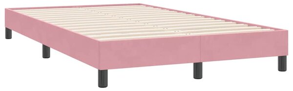 Box spring postel s matrací růžová 120x220 cm samet 3316544