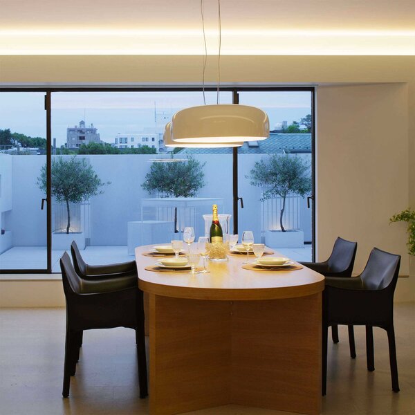 Flos Smithfield E27 závěsné svítidlo Šedá