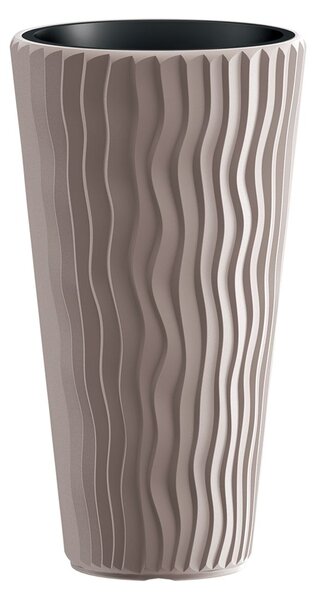 Prosperplast Květináč s vložkou Sandy Slim (Š 39 x V 71 x H 39 cm, kávová) (100275827011)