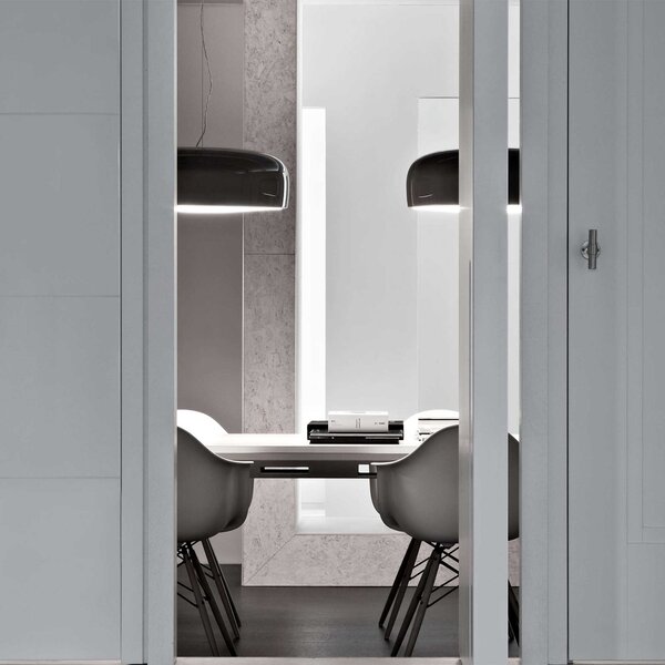 Flos Smithfield E27 závěsné svítidlo Šedá