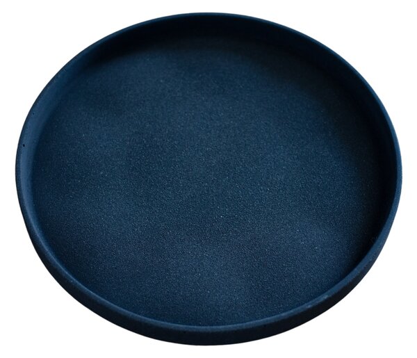 VOJA HOME Kulatý tác Aurell s jemně zvýšeným okrajem průměr 25cm (užší okraj) Barva: Stříbrošedá žula