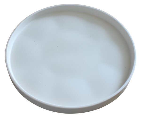 VOJA HOME Kulatý tác Aurell s jemně zvýšeným okrajem průměr 25cm (užší okraj) Barva: Stříbrošedá žula