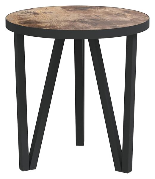 Čajový stolek černožlutý Ø 35 cm MDF 331665