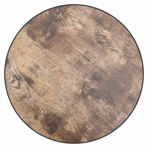 Čajový stolek černožlutý Ø 35 cm MDF 331665