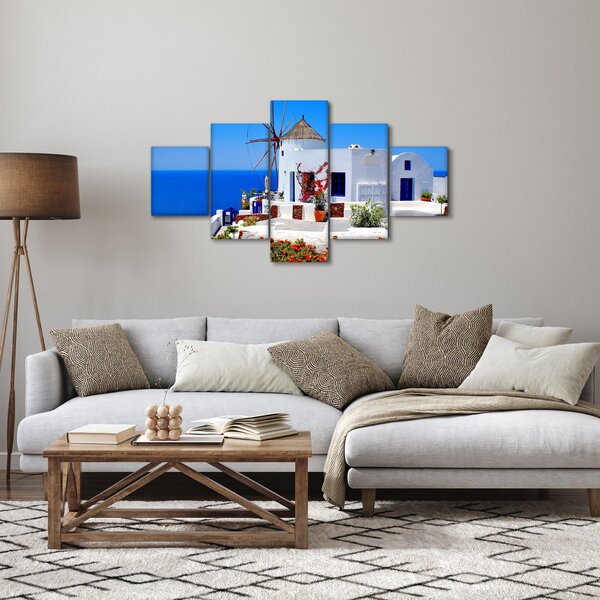 Obraz - Domeček v Řecku (125x70 cm)