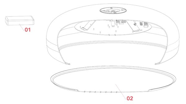 Flos Smithfield E27 stropní svítidlo Zelená