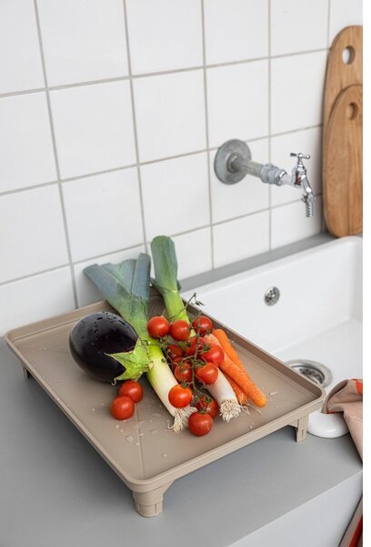 Béžový dvoupatrový odkapávač 42x29 cm Dry-It – Mette Ditmer Denmark