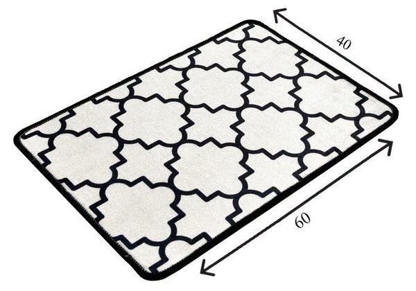 Černá/béžová koupelnová předložka 40x60 cm Kupa – Foutastic