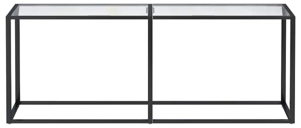 Konzolový stolek průhledný 200 x 35 x 75,5 cm tvrzené sklo 331686