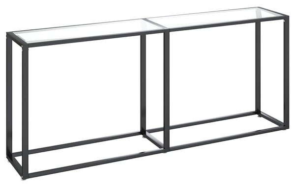 Konzolový stolek průhledný 180 x 35 x 75,5 cm tvrzené sklo 331682