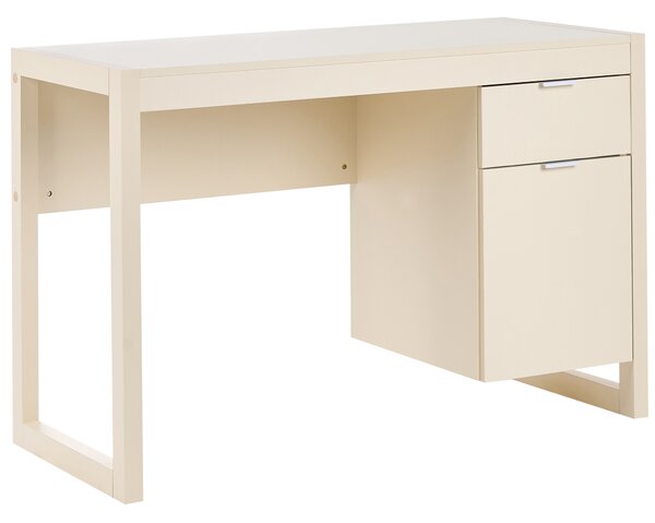 Pracovní stůl JOHNSON Světle béžová 112 cm 50 cm