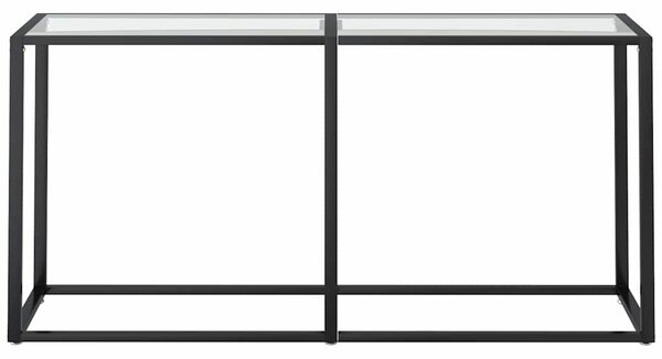 Konzolový stolek průhledný 160 x 35 x 75,5 cm tvrzené sklo 331678