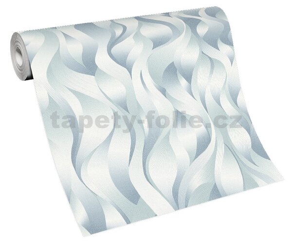 Vliesové tapety na zeď ELLE DECORATION 2 10204-18, rozměr 10,05 m x 0,53 m, 3D plameny modro-zelené, Erismann