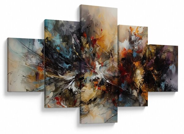 Obraz - Abstraktní grafika (125x70 cm)