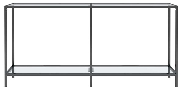 Konzolový stolek průhledný 160 x 35 x 75,5 cm tvrzené sklo 331698