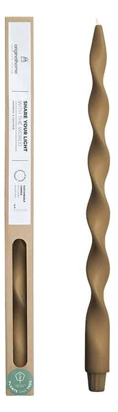 Original Home Velká spirálová svíčka Chocolate (40 cm)