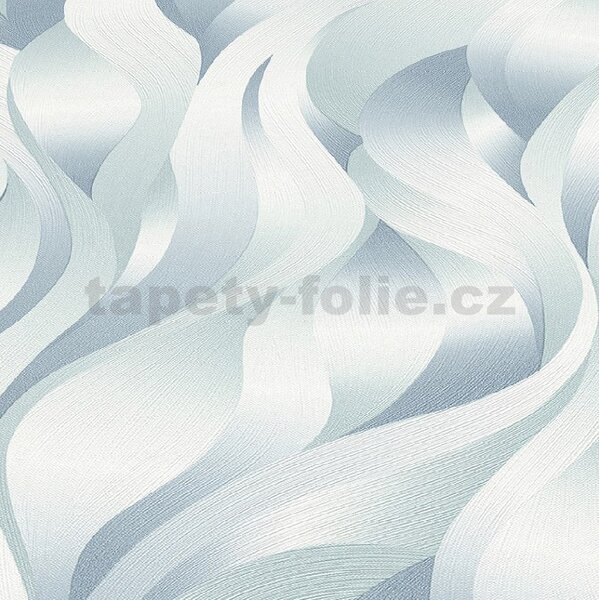 Vliesové tapety na zeď ELLE DECORATION 2 10204-18, rozměr 10,05 m x 0,53 m, 3D plameny modro-zelené, Erismann