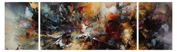 Obraz - Abstraktní grafika (170x50 cm)