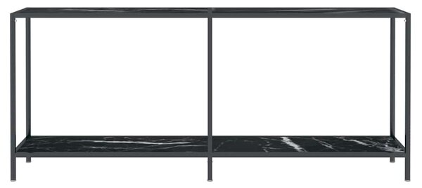 Konzolový stolek černý 180 x 35 x 75,5 cm tvrzené sklo 331705