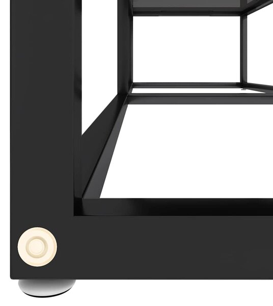 TV stolek černý 140 x 40 x 40,5 cm tvrzené sklo 331715
