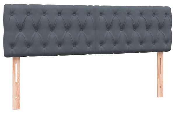 Box spring postel s matrací tmavě šedá 160x210 cm samet 3318370