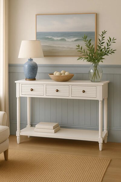 LivinHill Konzolový stolek Livorno 120 cm bílý