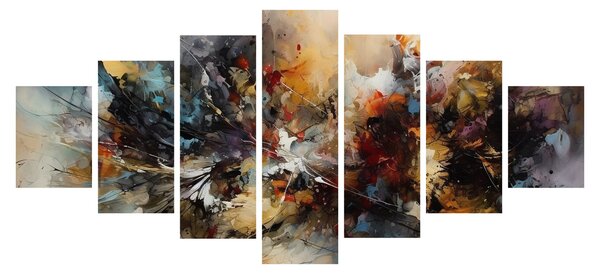 Obraz - Abstraktní grafika (210x100 cm)