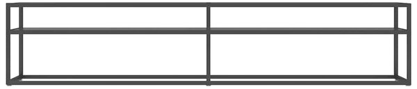 TV stolek černý 200 x 40 x 40,5 cm tvrzené sklo 331727