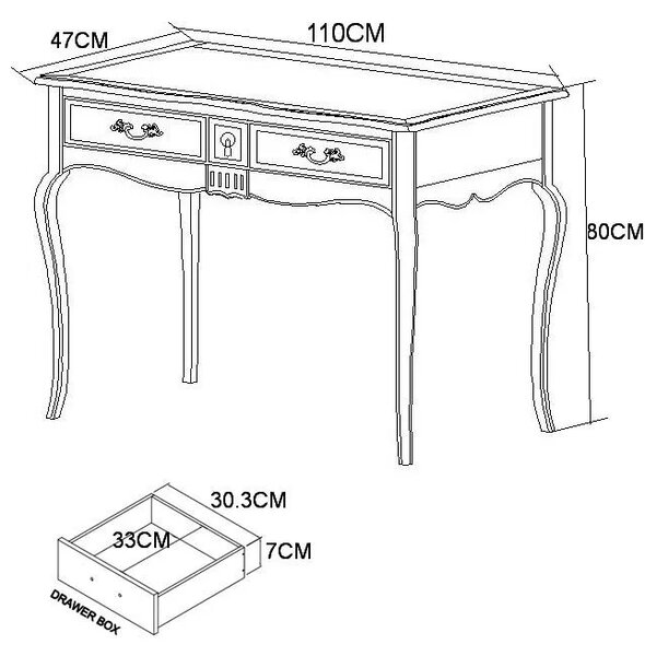 LivinHill Konzolový stolek Venero 110 cm z masivu černý/hnědý