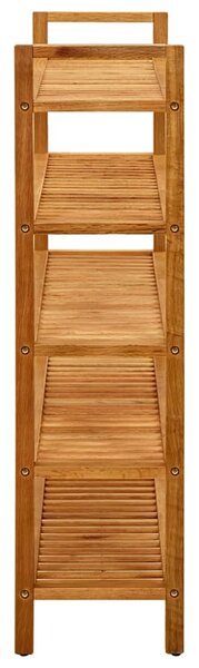 Botník s 5 policemi 100 x 27 x 100 cm masivní dubové dřevo 331751
