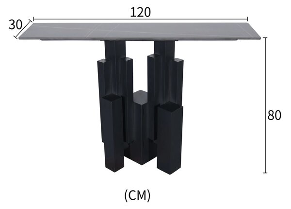 LivinHill Konzolový stůl Modig 120 cm černý