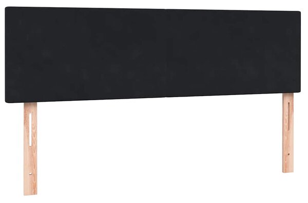 Box spring postel s matrací černá 160x210 cm samet 3317363