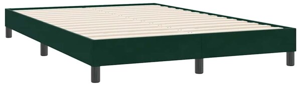 Box spring postel s matrací tmavě zelená 160x220 cm samet 3317406