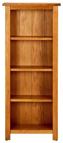 Knihovna se 4 policemi 45 x 22 x 110 cm masivní dubové dřevo 331740