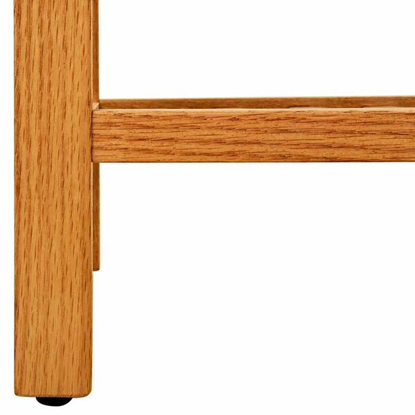 Botník s 5 policemi 50 x 27 x 100 cm masivní dubové dřevo 331747