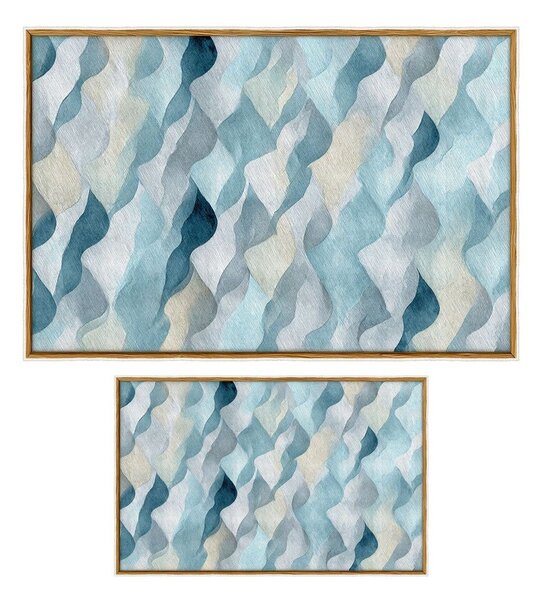 Modré koupelnové předložky v sadě 2 ks 60x100 cm – Foutastic