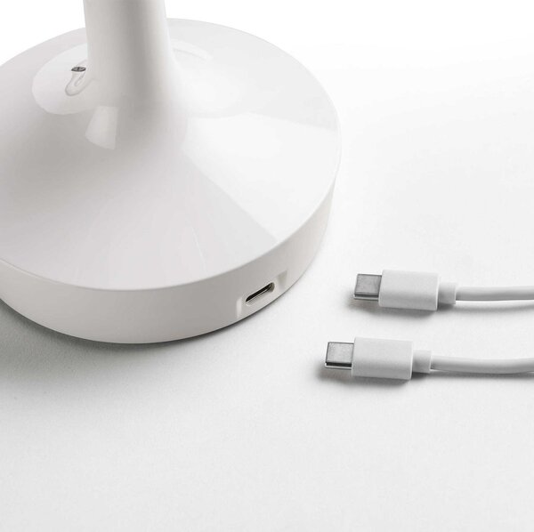 Flos Bon Jour Unplugged LED stolní přenosné svítidlo Šedá