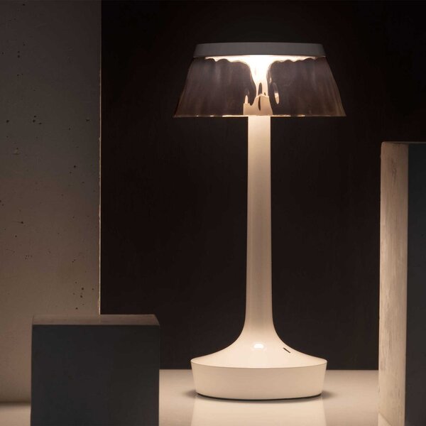 Flos Bon Jour Unplugged LED stolní přenosné svítidlo Šedá