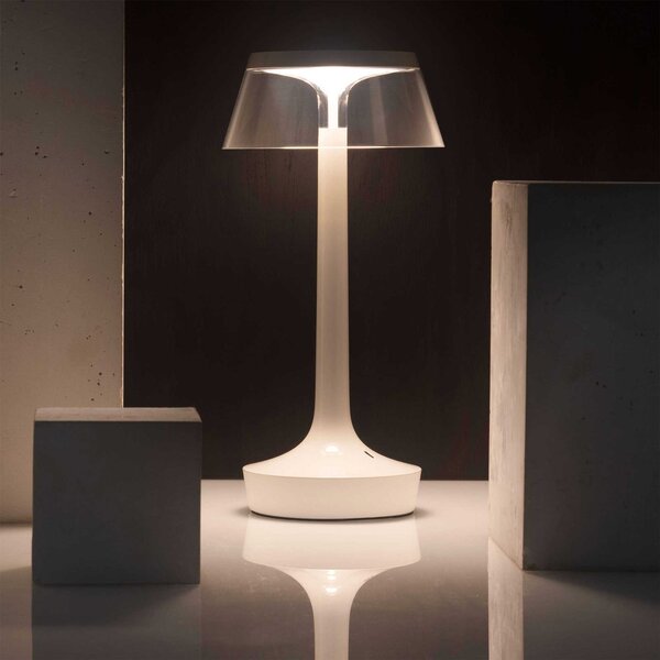Flos Bon Jour Unplugged LED stolní přenosné svítidlo Šedá