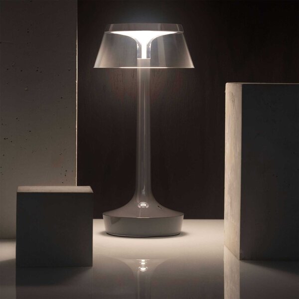 Flos Bon Jour Unplugged LED stolní přenosné svítidlo Šedá