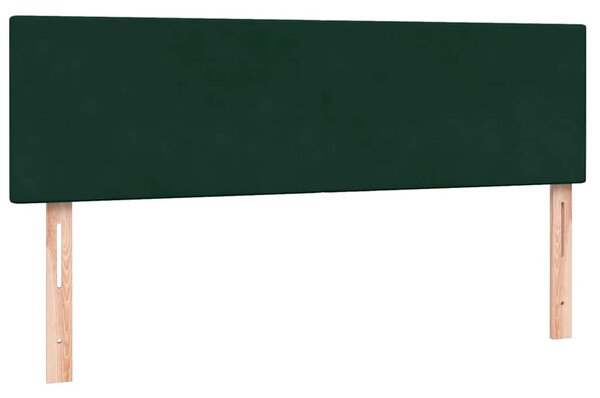 Box spring postel s matrací tmavě zelená 160x220 cm samet 3317994