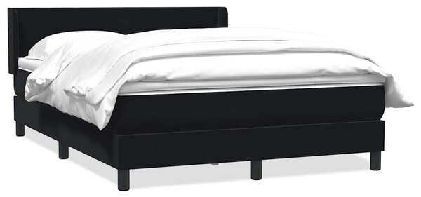 Box spring postel s matrací černá 160x210 cm samet 3317951