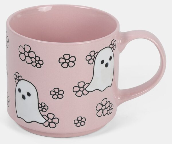 Sinsay - Hrnek s halloweenským motivem - pastelová růžová
