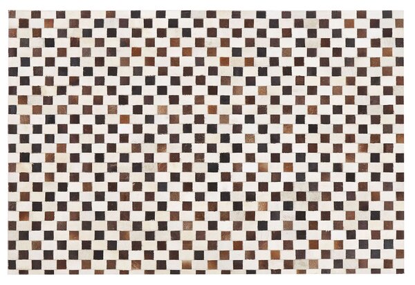 Koberec KAYABEY Béžová 140 x 200 cm Kůže