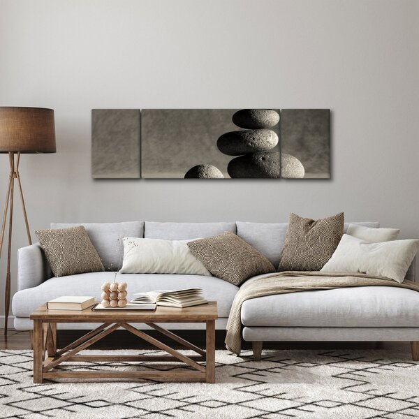 Obraz - Šedé kameny (170x50 cm)