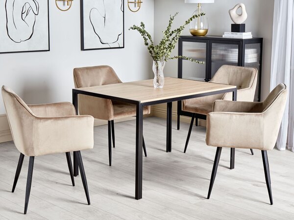 Jídelní stůl NEWFIELD Světle hnědá 120 cm 80 cm