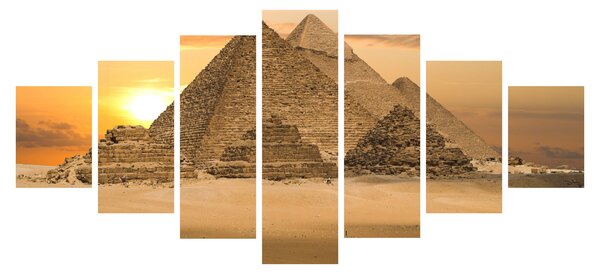 Obraz - Pyramidy (210x100 cm)