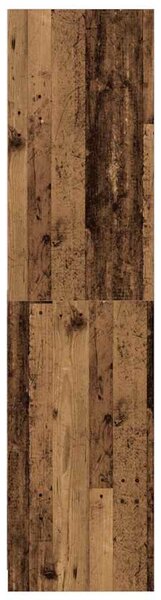 Šatní skříň old wood 50 x 50 x 200 cm kompozitní dřevo 3318628