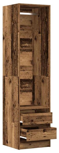 Šatní skříň old wood 50 x 50 x 200 cm kompozitní dřevo 3318628