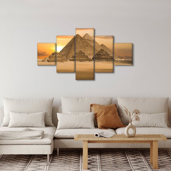Obraz - Pyramidy (125x70 cm)
